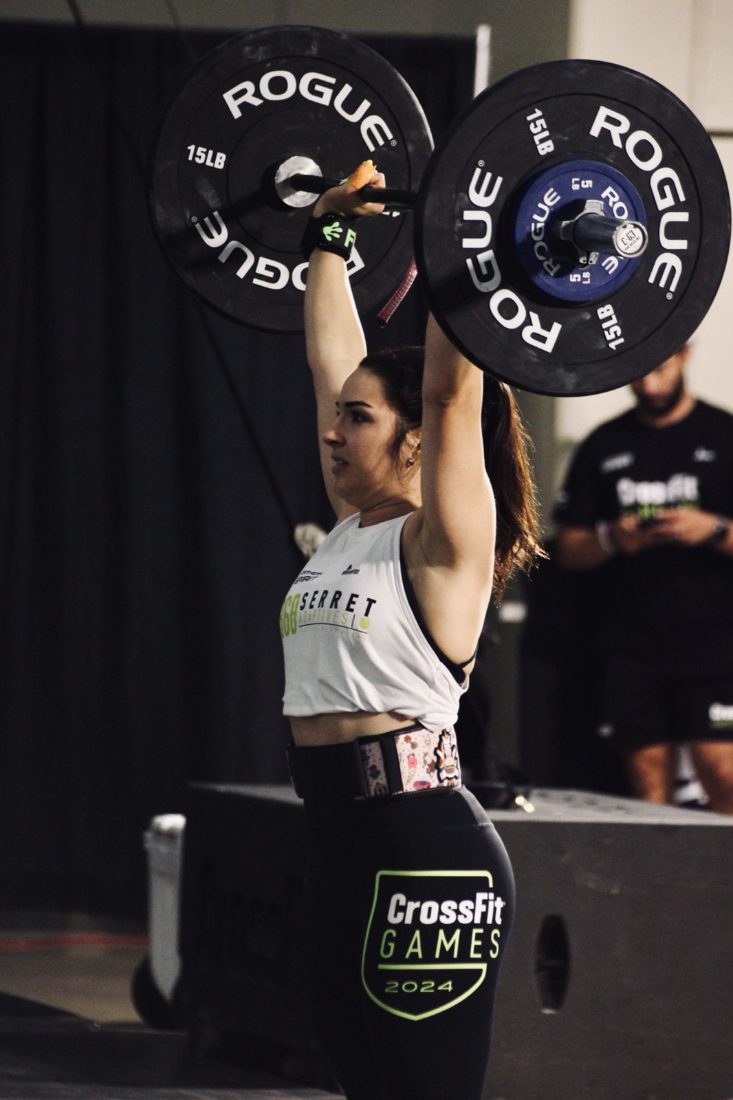 Overhead lift at the CrossFit Games floor